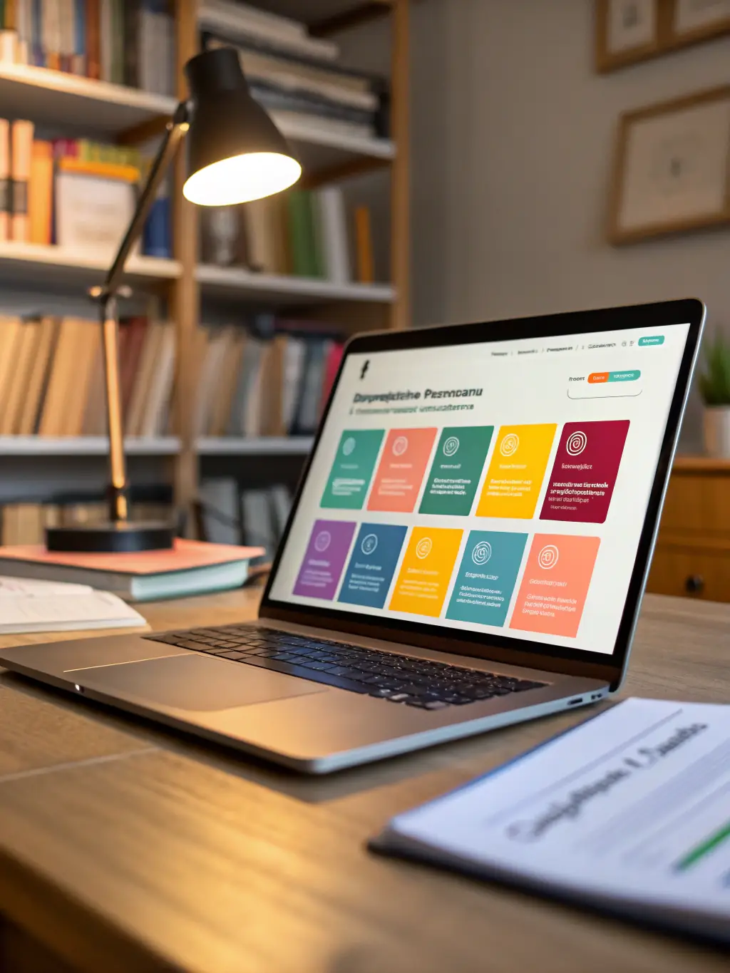 A visual representation of a financial literacy course offered by a South African university, displayed on a laptop screen.