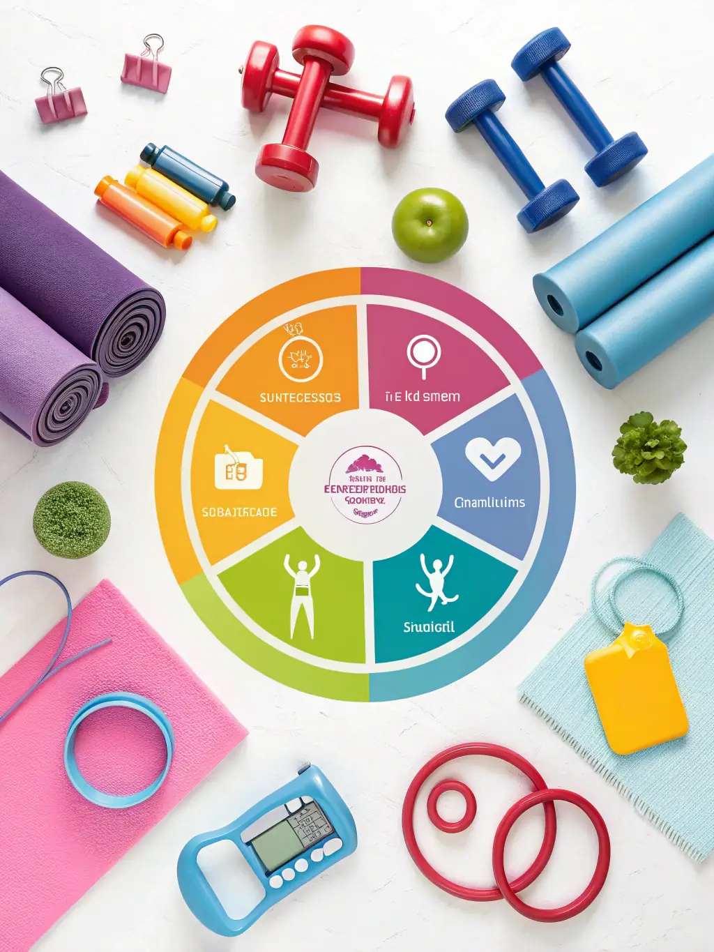 An infographic highlighting the key components of the program, such as personalized coaching, online resources, and community support, with icons representing each element.
